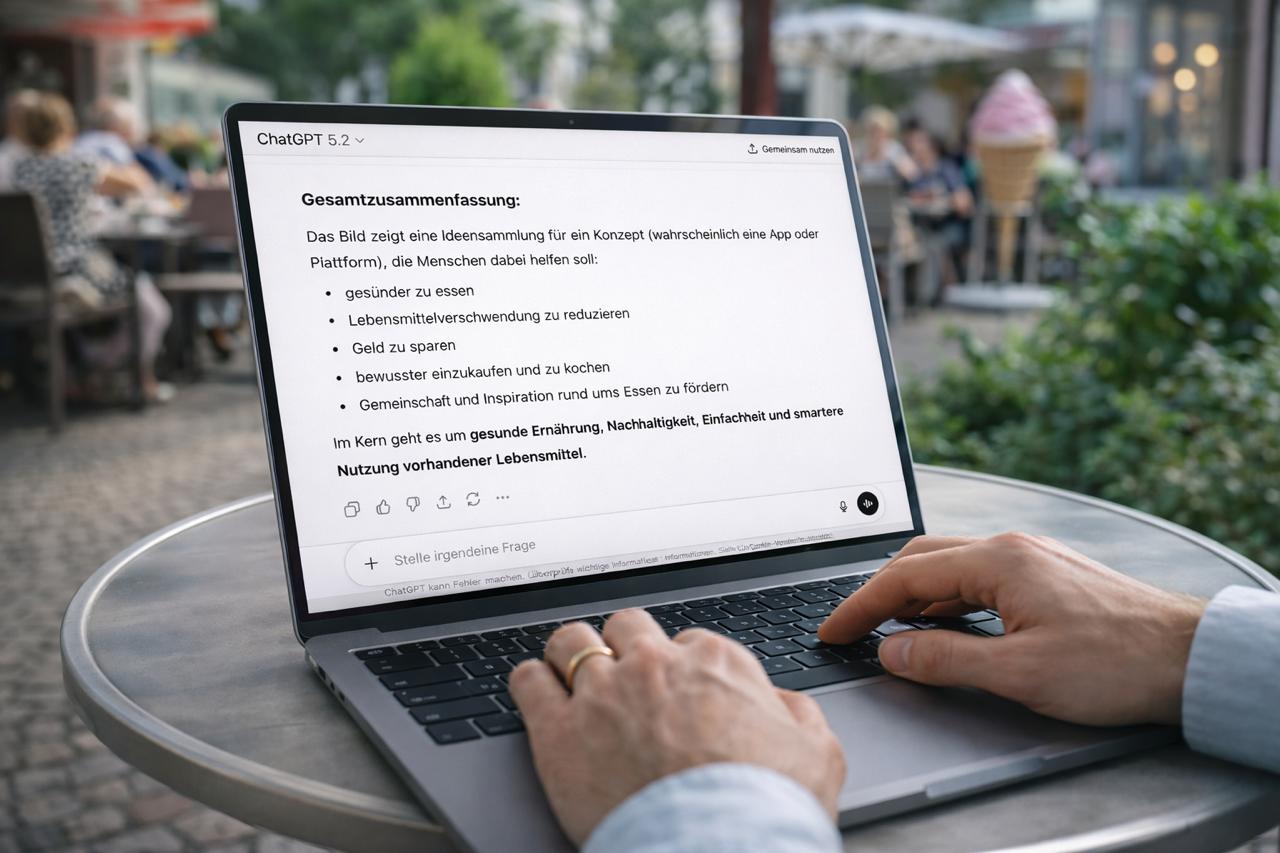 ChatGPT erstellt eine Zusammenfassung
